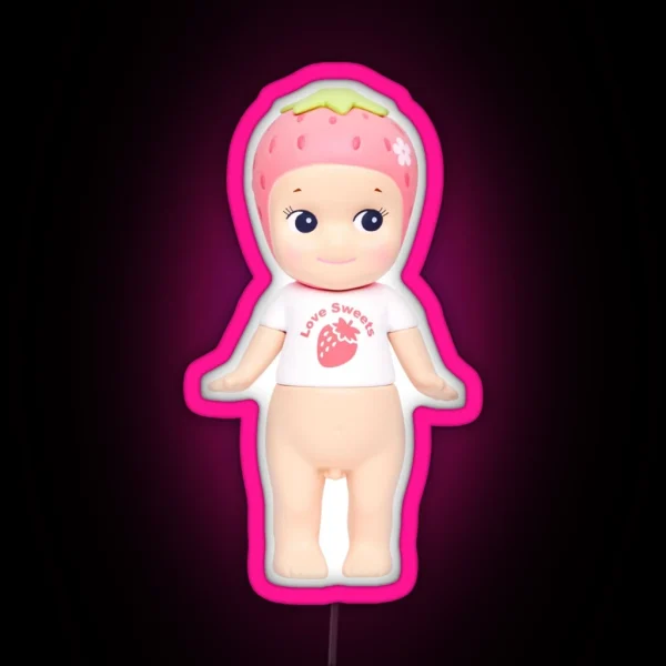 Korean Strawberry Sonny Angel RGB Neon Sign