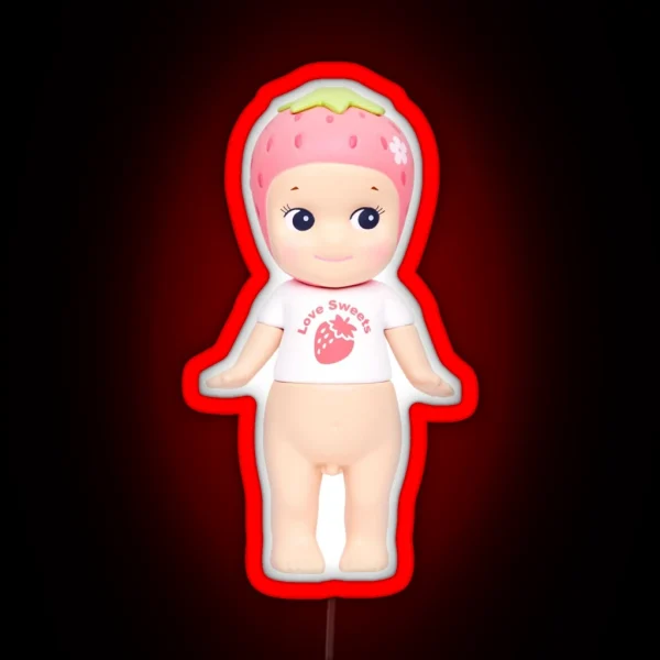 Korean Strawberry Sonny Angel RGB Neon Sign