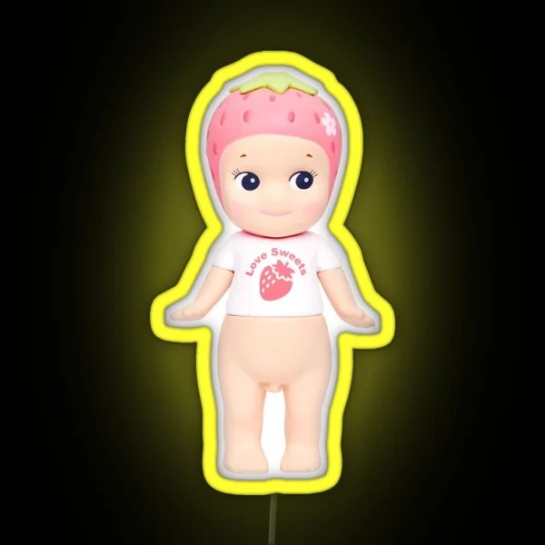 Korean Strawberry Sonny Angel RGB Neon Sign