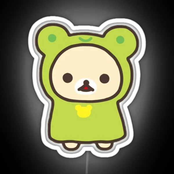 Korilakkuma Frog Costume RGB Neon Sign