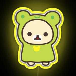 Korilakkuma Frog Costume RGB Neon Sign