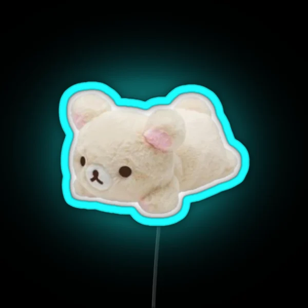 Korilakkuma Plushie Led RGB Neon Sign