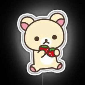 Korilakkuma Strawberry RGB Neon Sign