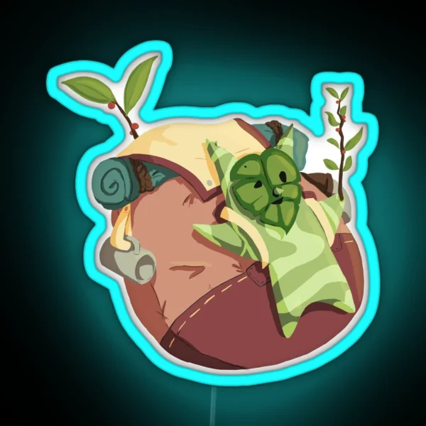 Korok With A Bag RGB Neon Sign
