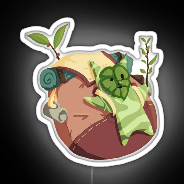 Korok With A Bag RGB Neon Sign