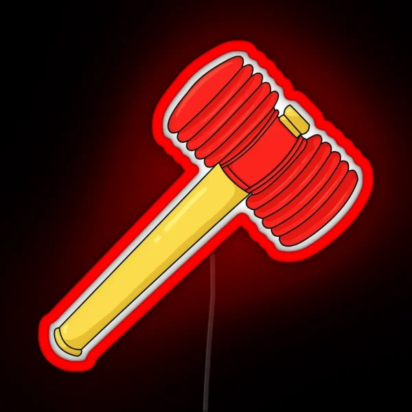 KPOP Hammer Penalty RGB Neon Sign