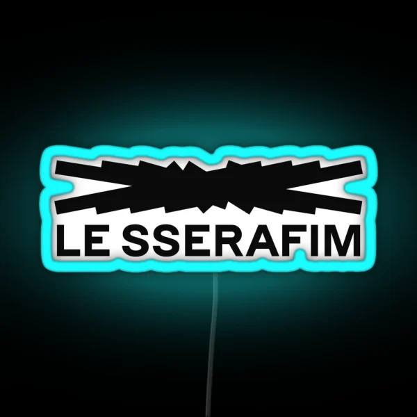 KPOP LE SSERAFIM LOGO RGB Neon Sign