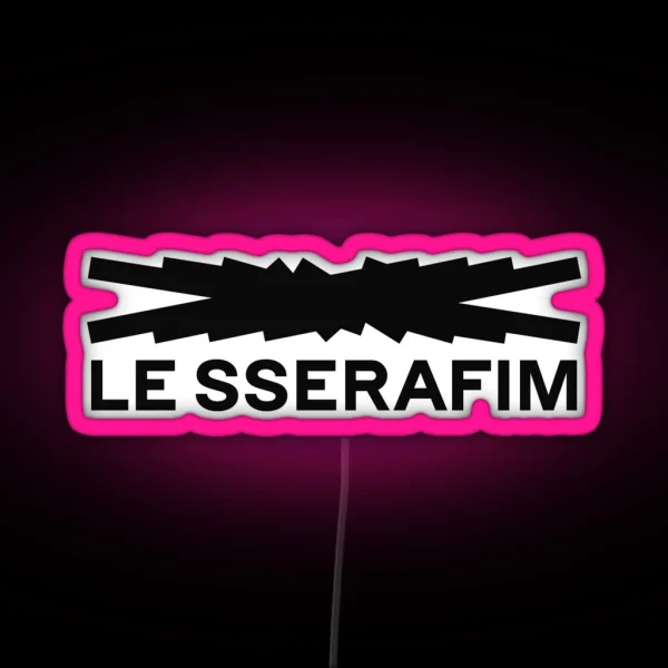 KPOP LE SSERAFIM LOGO RGB Neon Sign