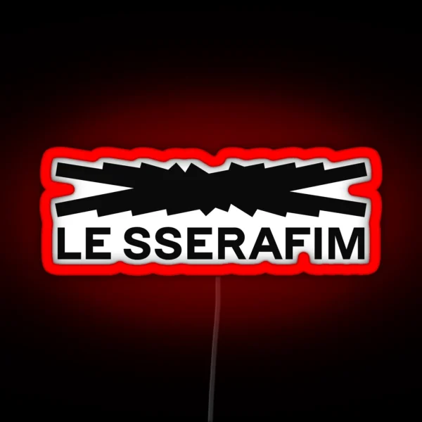 KPOP LE SSERAFIM LOGO RGB Neon Sign