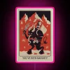 Krampusnacht 2017 festive red and black multicolor pixel sign art