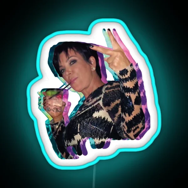 Kris Jenner Party RGB Neon Sign