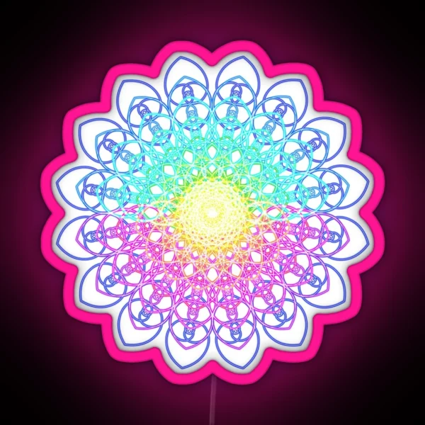 Krysthl Spiral Octave Flower RGB Neon Sign