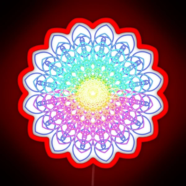 Krysthl Spiral Octave Flower RGB Neon Sign