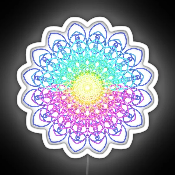 Krysthl Spiral Octave Flower RGB Neon Sign