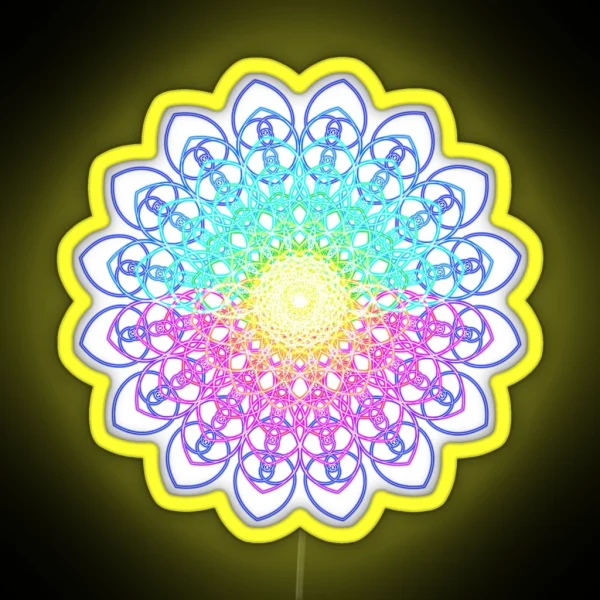 Krysthl Spiral Octave Flower RGB Neon Sign
