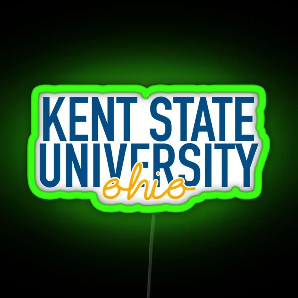 KS U City Typography RGB Neon Sign