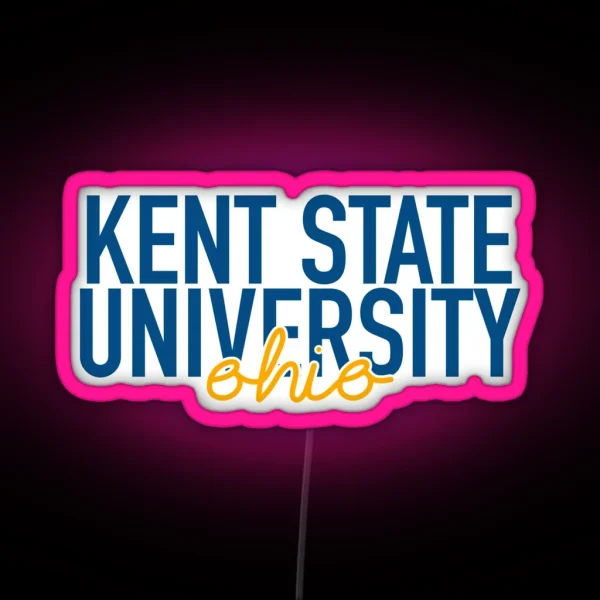 KS U City Typography RGB Neon Sign