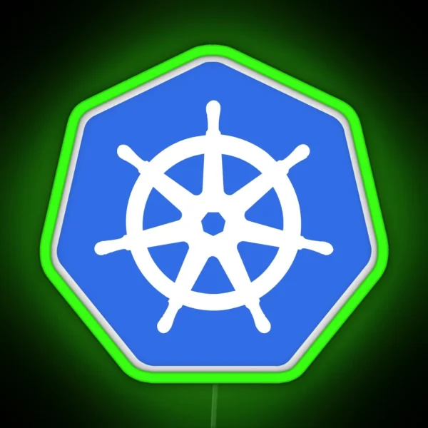 Kubernetes Logo RGB Neon Sign