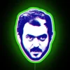 Kubrick inspired vibrant rgb neon sign art decor statement piece