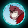 Radiant Spirit: A Neon Tribute to Kumatetsu's Unyielding Heart