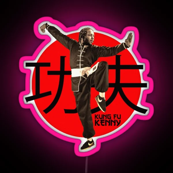 Kung Fu Kenny Kendrick Lamar RGB Neon Sign