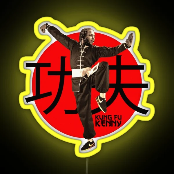 Kung Fu Kenny Kendrick Lamar RGB Neon Sign