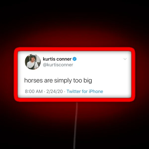 Kurtis Conner Tweet Led RGB Neon Sign