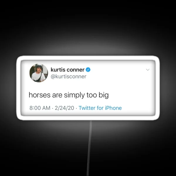 Kurtis Conner Tweet Led RGB Neon Sign
