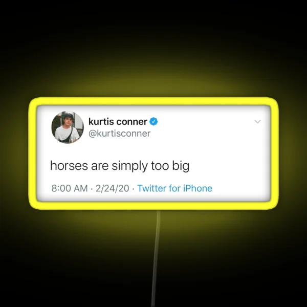 Kurtis Conner Tweet Led RGB Neon Sign