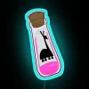 Neon Retro Bar Sign, Poisons RGB Glow Wall Decoration Kit Included