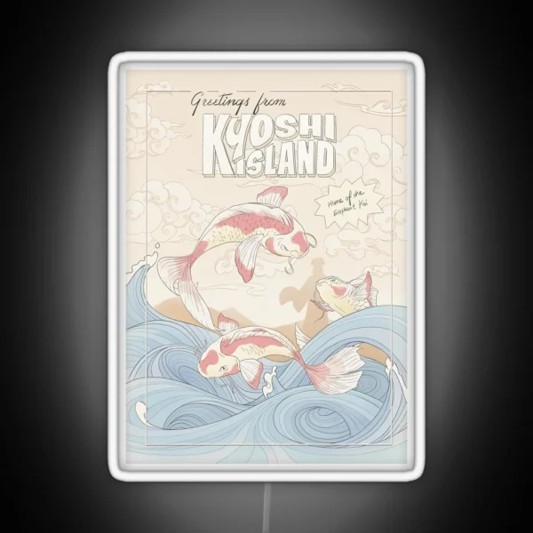 Kyoshi Island Travel Poster RGB Neon Sign