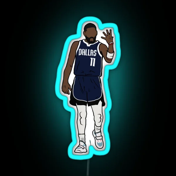 Kyrie Irving Left Hand Celebration RGB Neon Sign