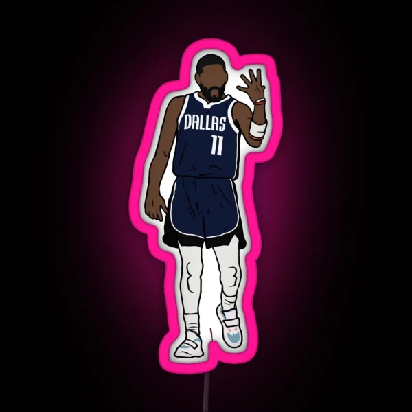 Kyrie Irving Left Hand Celebration RGB Neon Sign
