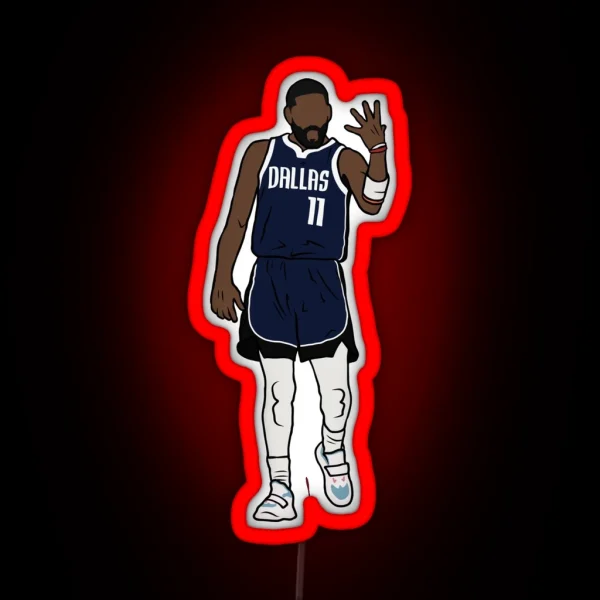 Kyrie Irving Left Hand Celebration RGB Neon Sign