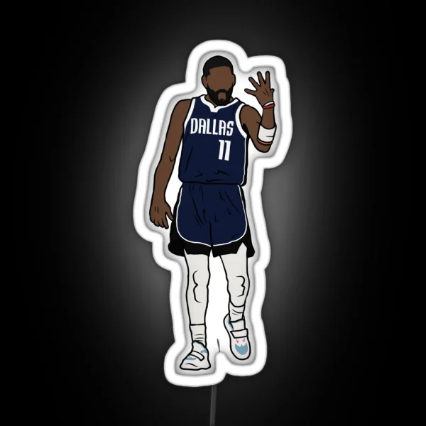 Kyrie Irving Left Hand Celebration RGB Neon Sign