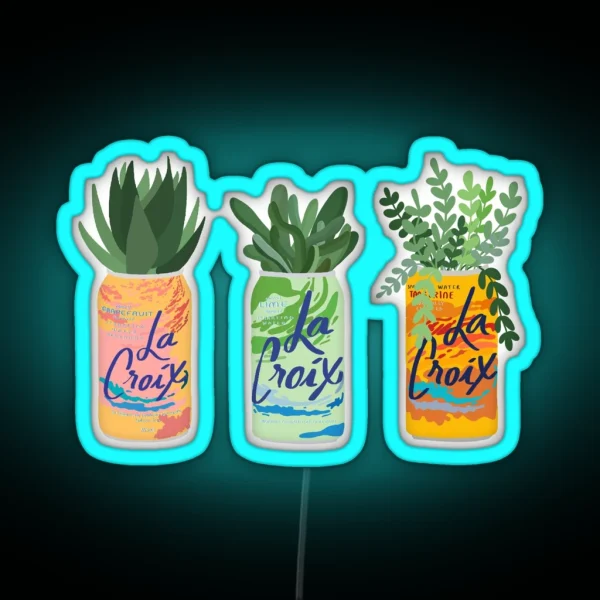 La Croix Plants RGB Neon Sign