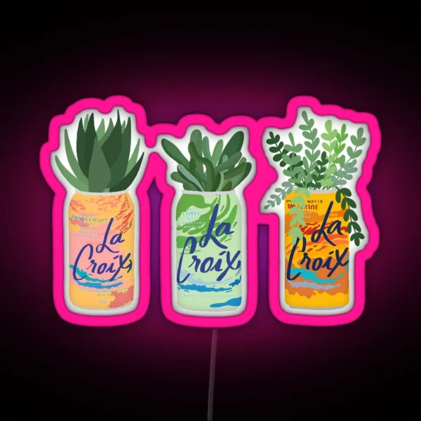 La Croix Plants RGB Neon Sign