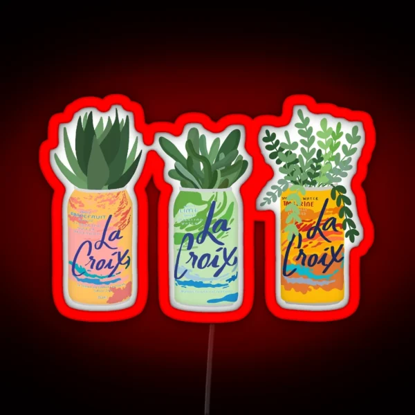 La Croix Plants RGB Neon Sign