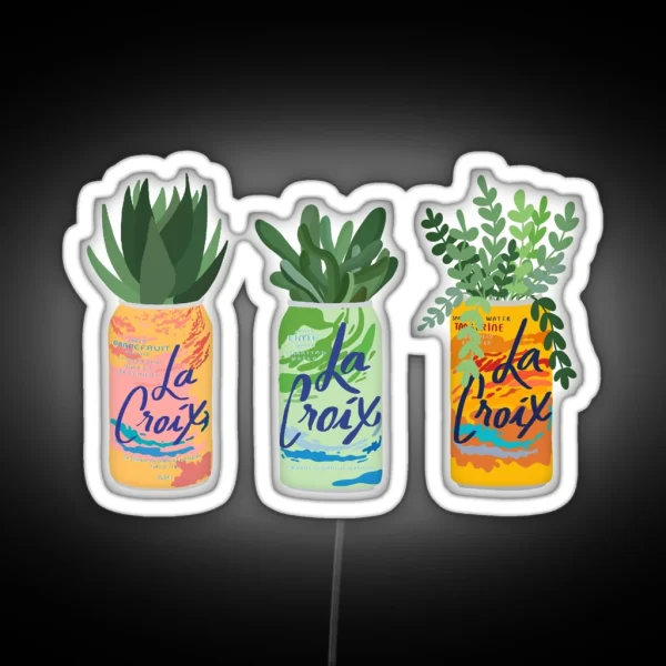 La Croix Plants RGB Neon Sign