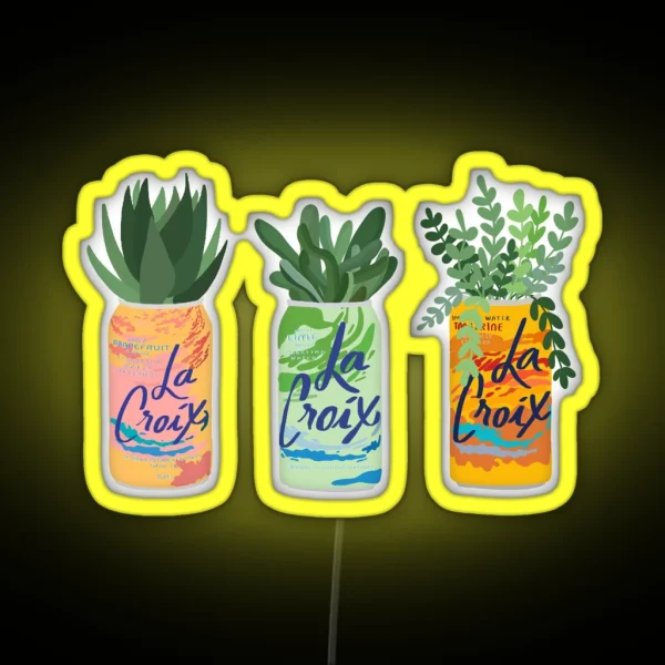 La Croix Plants RGB Neon Sign