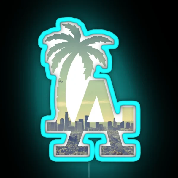 LA RGB Neon Sign
