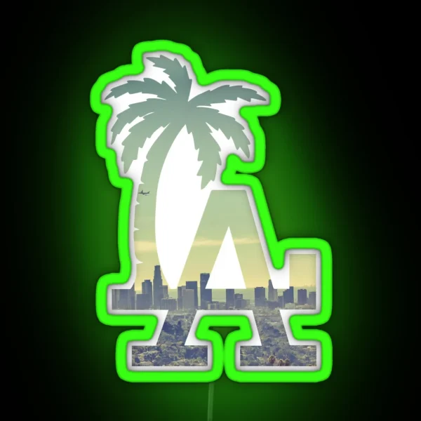 LA RGB Neon Sign