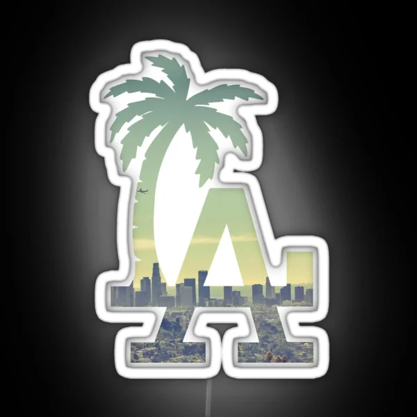 LA RGB Neon Sign