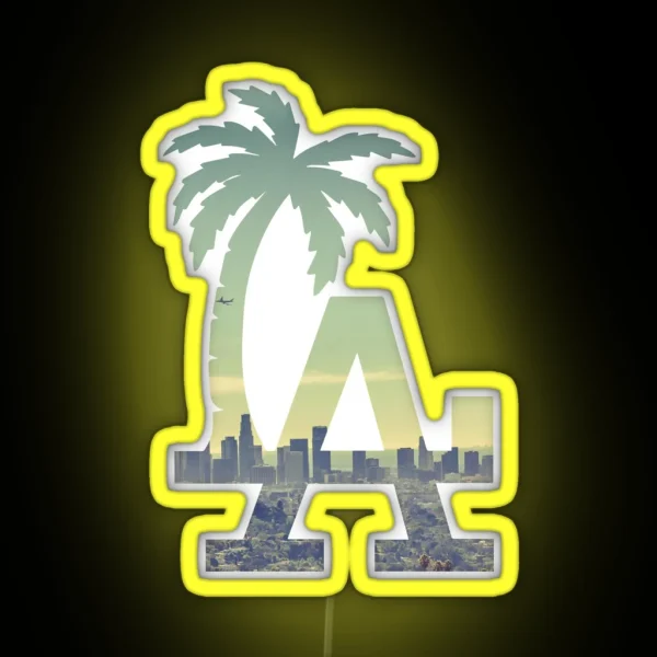 LA RGB Neon Sign