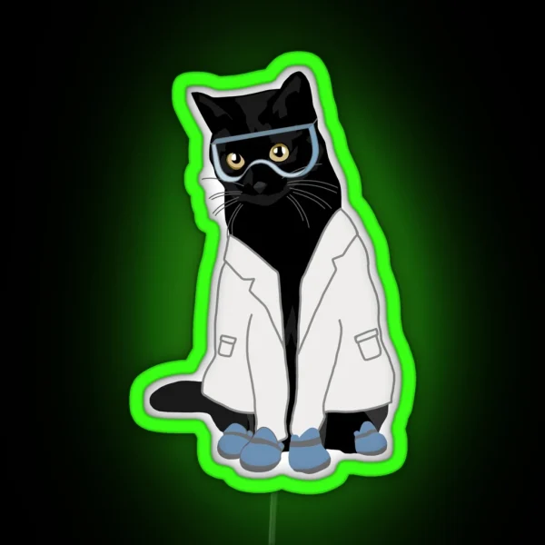Lab Cat RGB Neon Sign