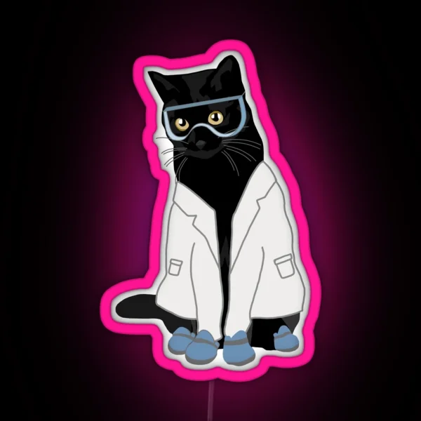 Lab Cat RGB Neon Sign