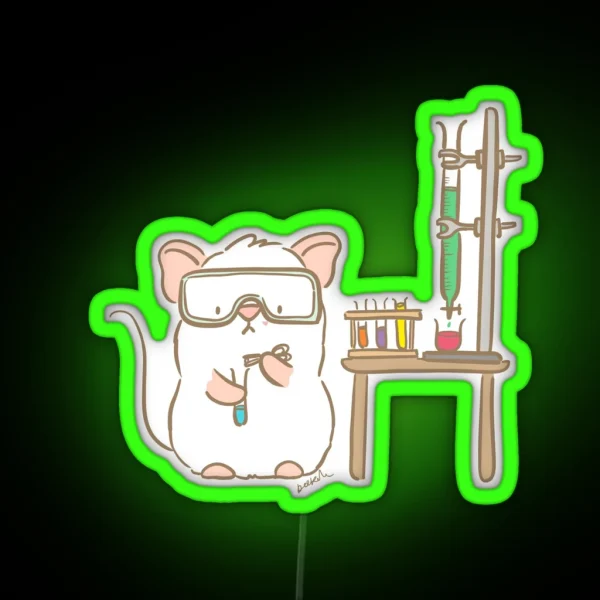 Lab Mouse RGB Neon Sign