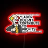 Challenge conventional business wisdom with this bold labor perspective sign
