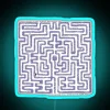 Add vibrant neon ambiance with this Labyrinth Color-Changing Sign