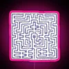 Dynamic RGB LED Neon Art Canvas Sign Display Labyrinth Design